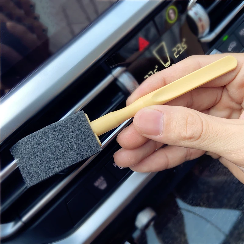 Auto-Klimaanlagen-Lüftungsschlitz-Reinigungsbürste, Detailing-Schrubbürste, Auslass-Waschbürste, Staubentferner, Auto-Innenreinigungswerkzeug – Detail 9