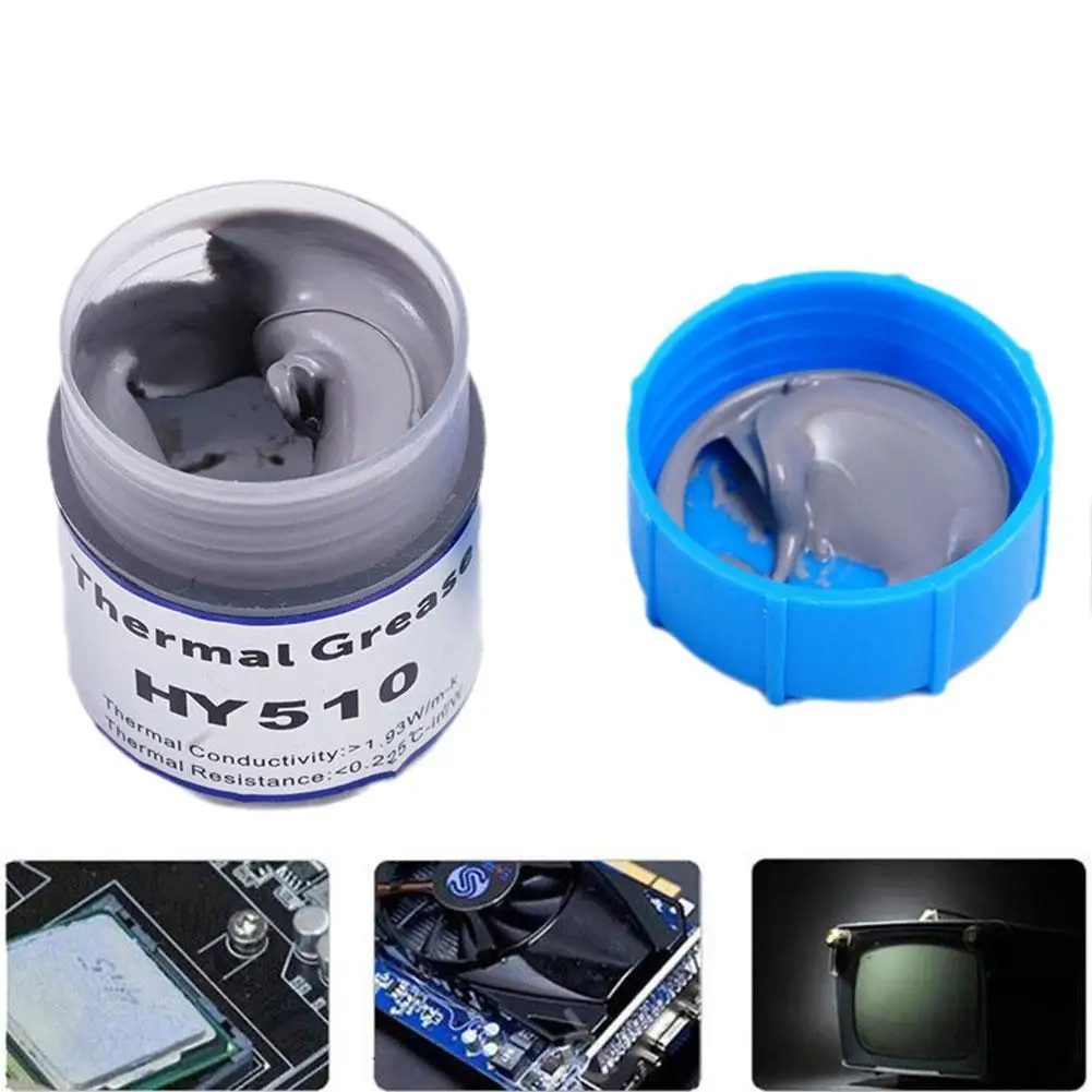 HY510 Grey Silicone Compound Thermal Paste Conductive Grease Heatsink For CPU GPU Chipset Notebook Cooling With Scraper