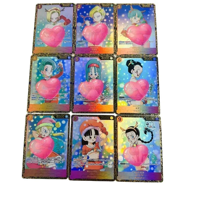 

DIY Dragon Ball Original Christmas Series Set 1th Son Goku Color Flash Anime Peripheral Game Collection Card Holiday Gift