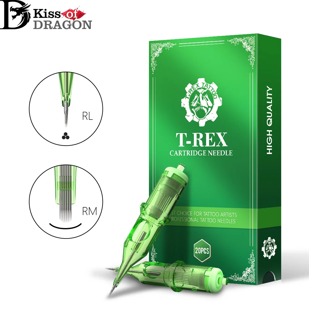 

20pcs/ink cartridge tattoo needle RL RM disposable sterilization safe tattoo needle 0.35mm sterile tattoo needle supply