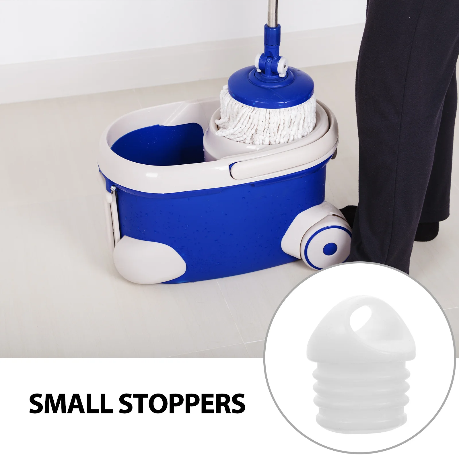 2pcs Mopping Bucket Plug Rubber Stopper For Drain Outlet Sealing Mop Bucket Replacement Accessory Leakproof Small Stoppers