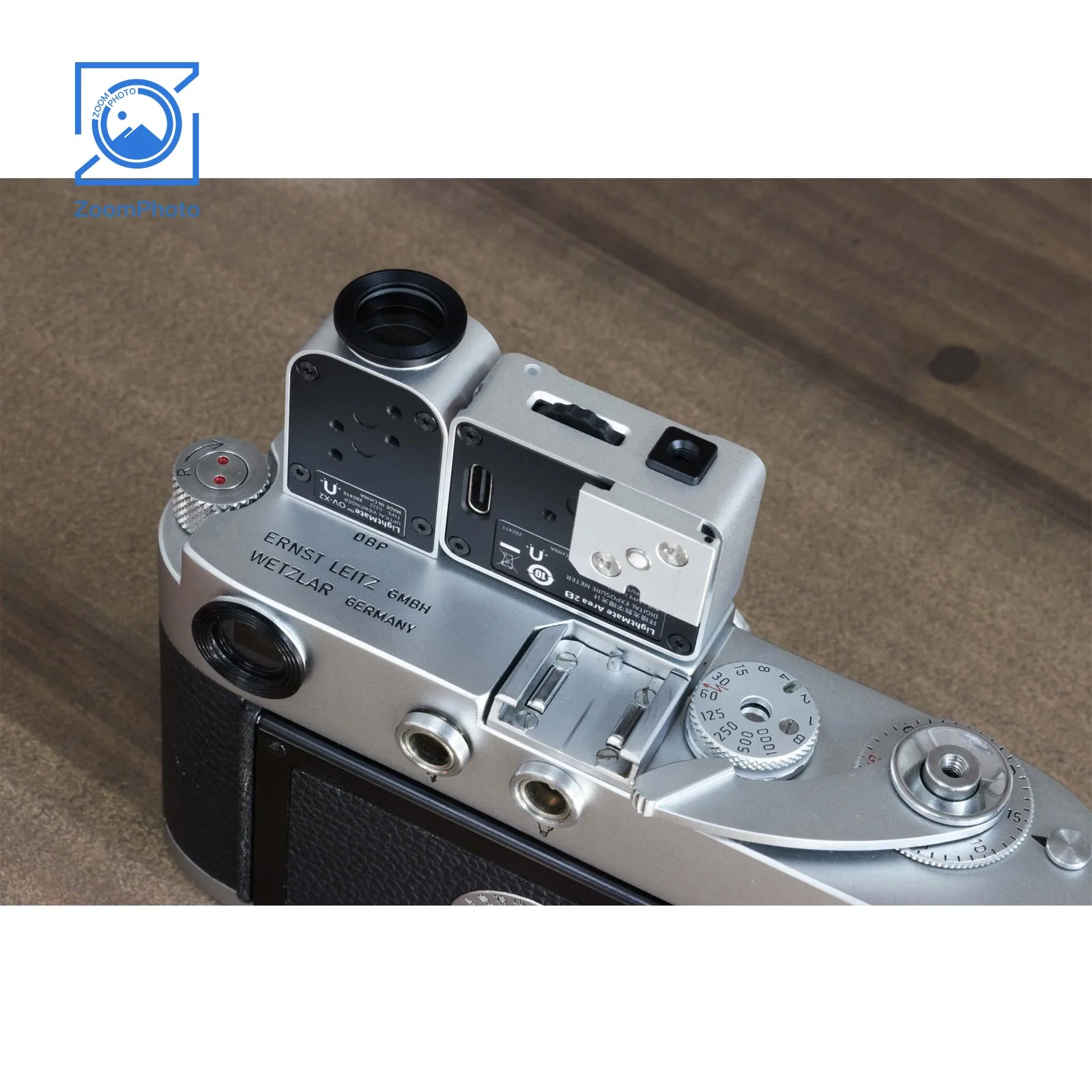 LightMate Area 2S Exposure Meter + OV-X2 17-Degree Optical Viewfinder Set for Film Cameras