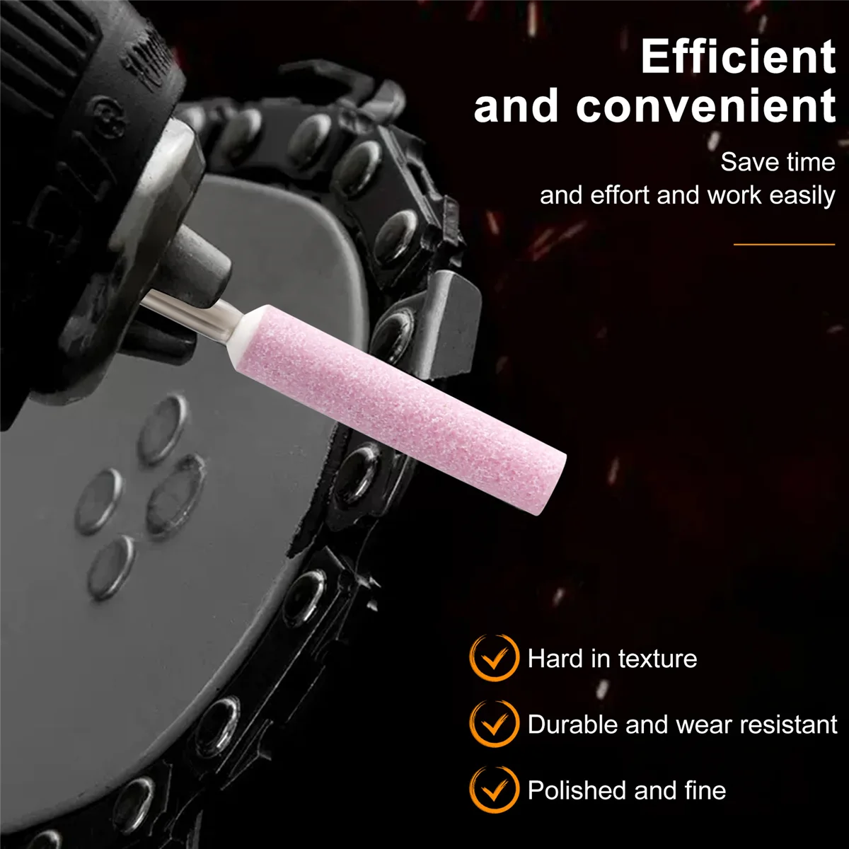 Продажи! 20 упаковок точилки для бензопилы, шлифовальные камни, полировальный шлифовальный инструмент для точилки для бензопилы 3/16 дюйма/4,8 мм