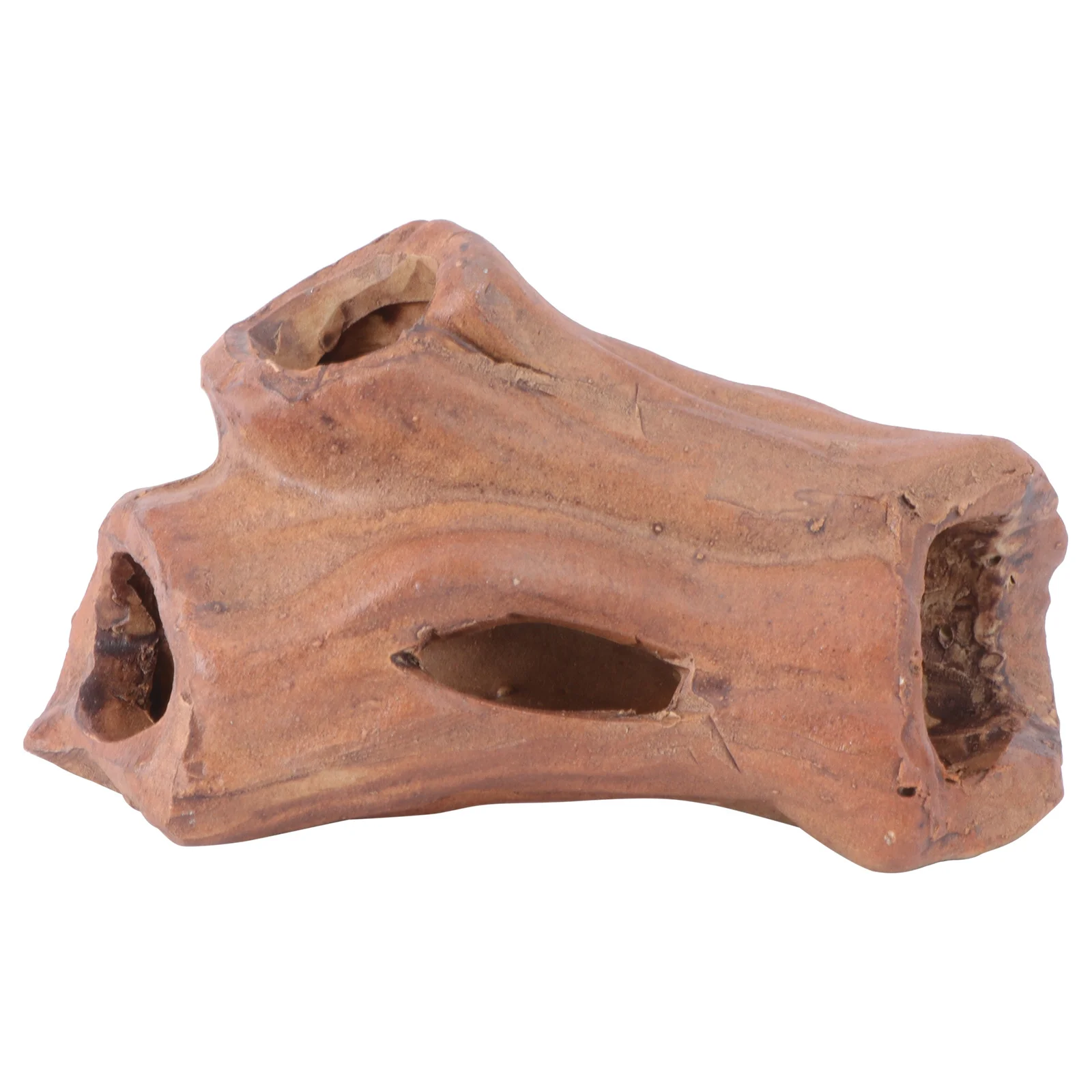 

Rotten Tree Ceramic Breeding Nest Escape Hole Reptile Lizard Fish Shrimp Shelter Durable Water Purifying Reptile Nest