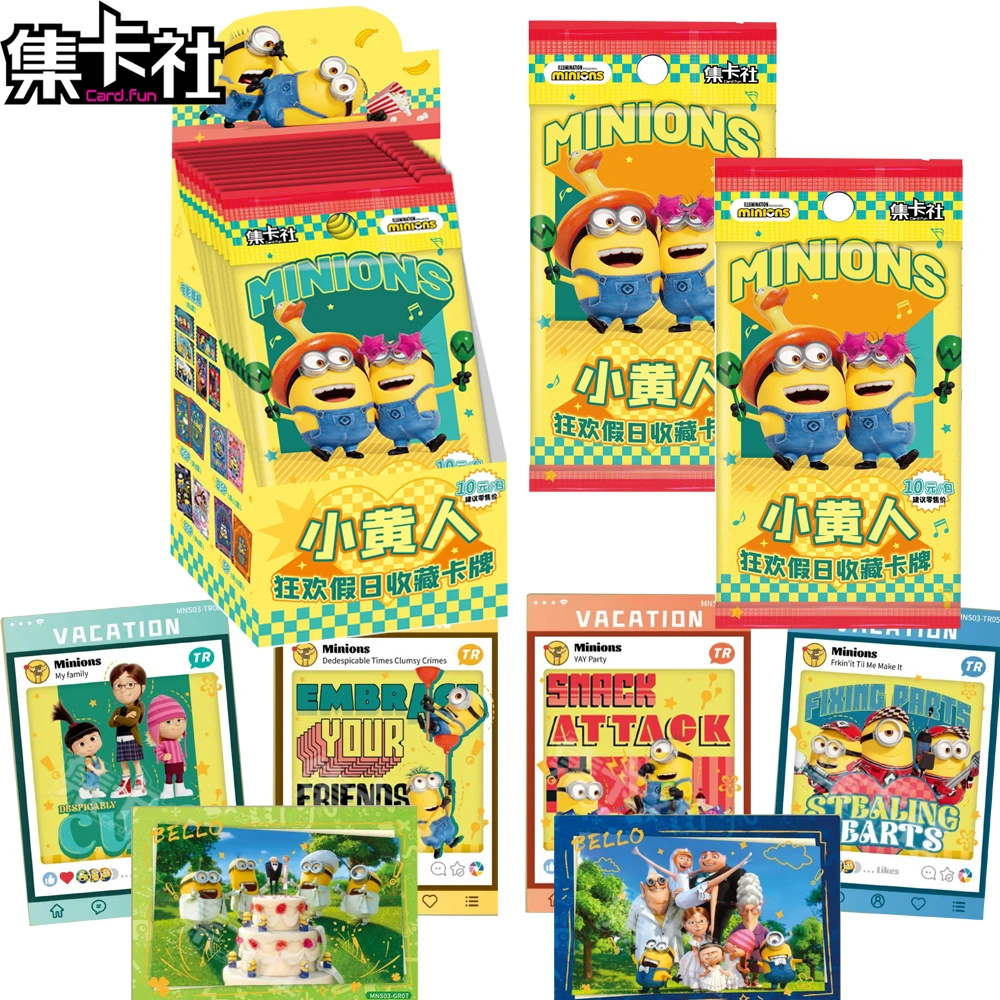 

CARD.FUN Minions Collection Cards Stuart Kevin The Zodiac Theme Creative Cute Animated Movies Character Cards Table Toys Gifts