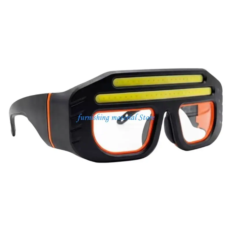 Y5GD Professional Glasses Headlamp Rechargeable Work Light LED Glasses Headlight for Fishing Cycling Hiking Night Work