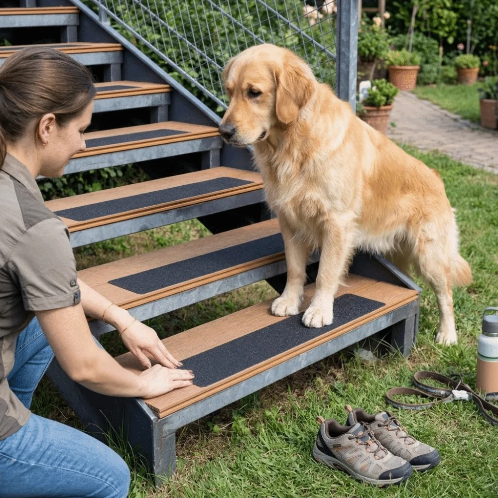 

10 шт. матовой противоскользящей ленты для улицы, водонепроницаемой, износостойкой, самоклеящейся, для ступеней и веранд