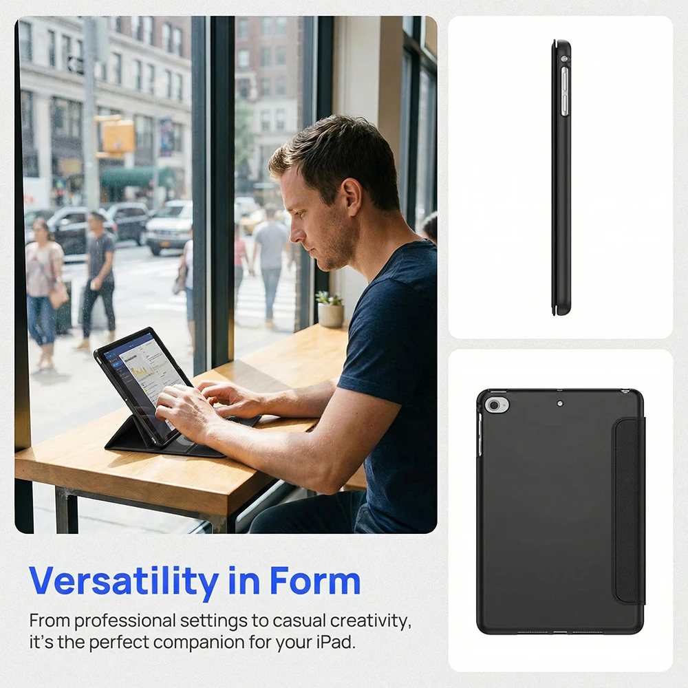 For iPad 9.7 (2018/2017 Model, 6th/5th Generation) Tablet Case ,For iPad Air 1/2 9.7 (2013/2014 Model) Magnetic Flip Smart Cover