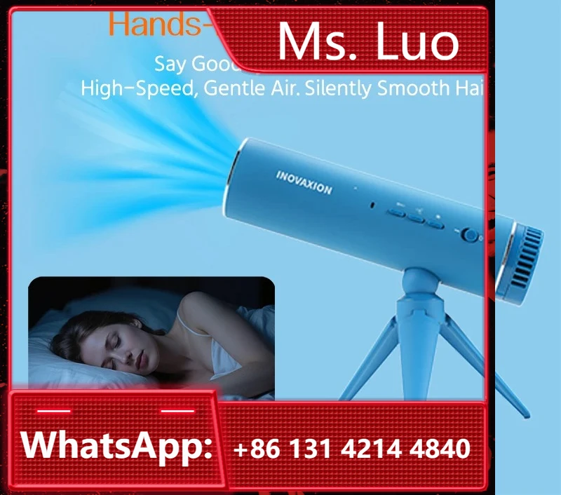 Hair Dryer Pet Friendly Hair Dryer 3-level Adjustable Temperature Mini Hair Dryer