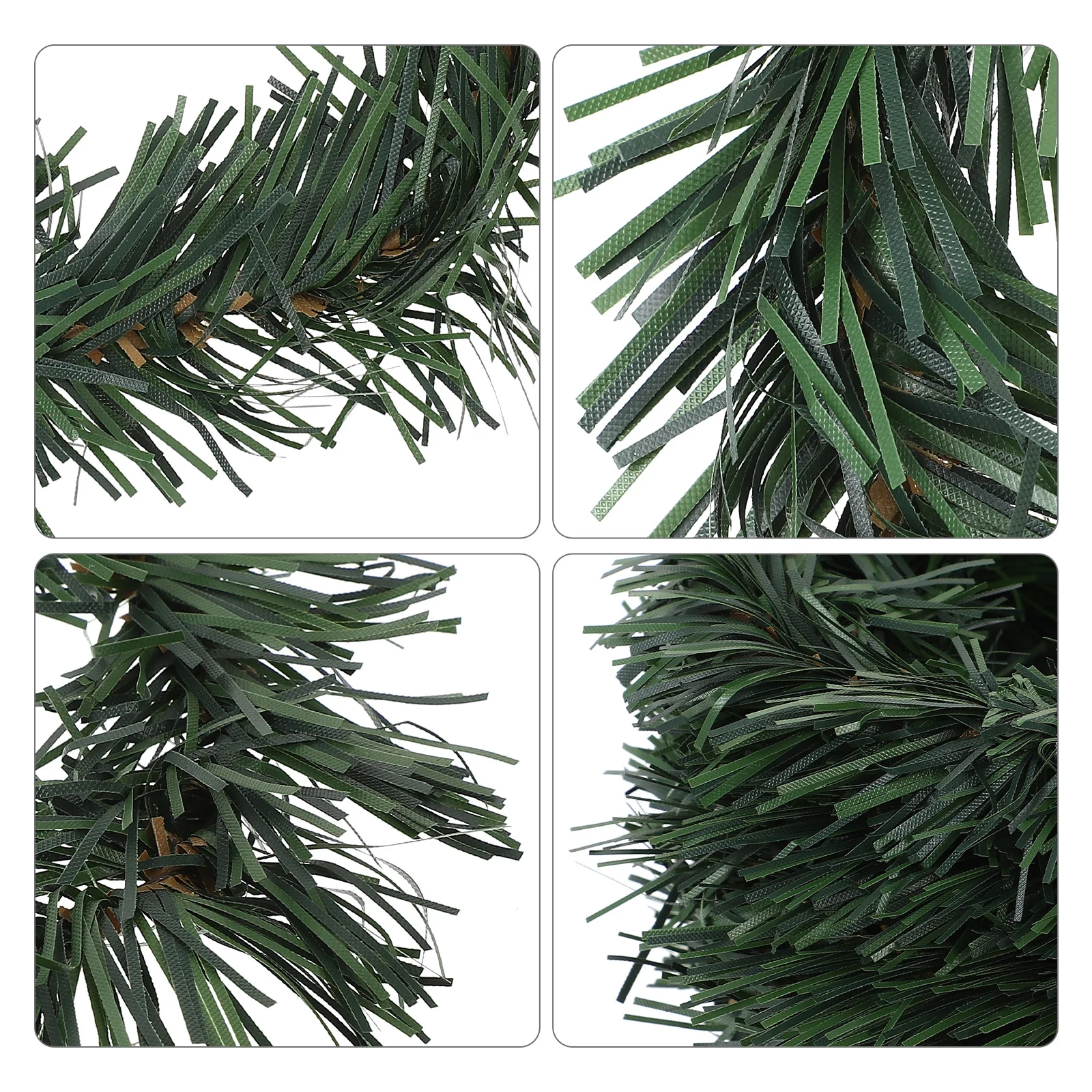 

10Pcs Christmas Rings Artificial Pine Wreath Pillar Decor Holiday Party Decorations Christmas Decor