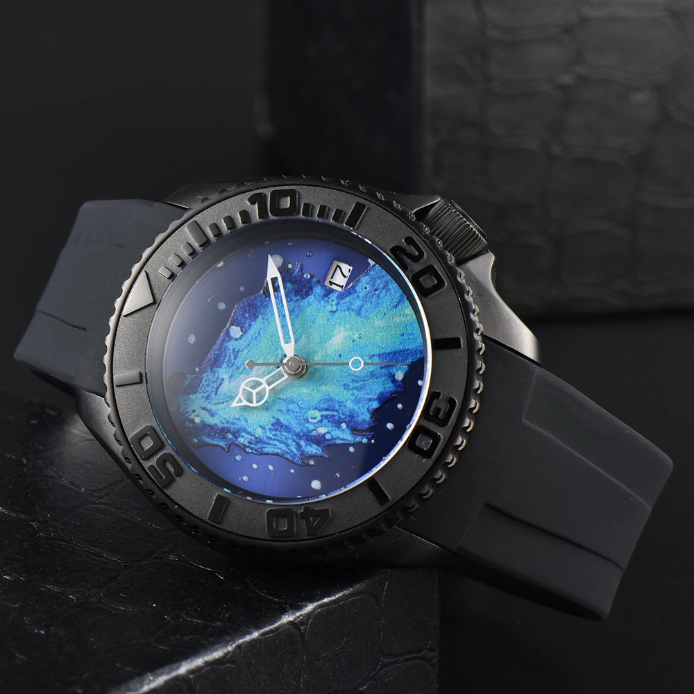 Oumashi 41mm Men's Watch 007 Watch New Men's Luxury Automatic NH35 Watch Movement Stainless Steel Waterproof Watch For Men