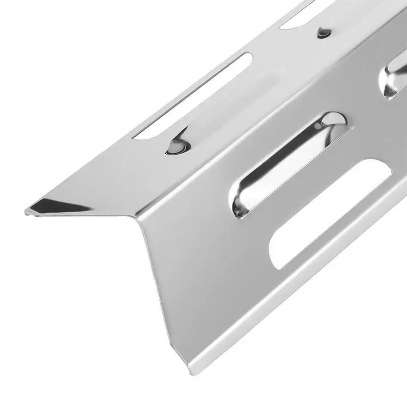 652F 4 Pieces Stainless Steel Gas Grill Heat Tent Deflector Barbecue Flame Tamers