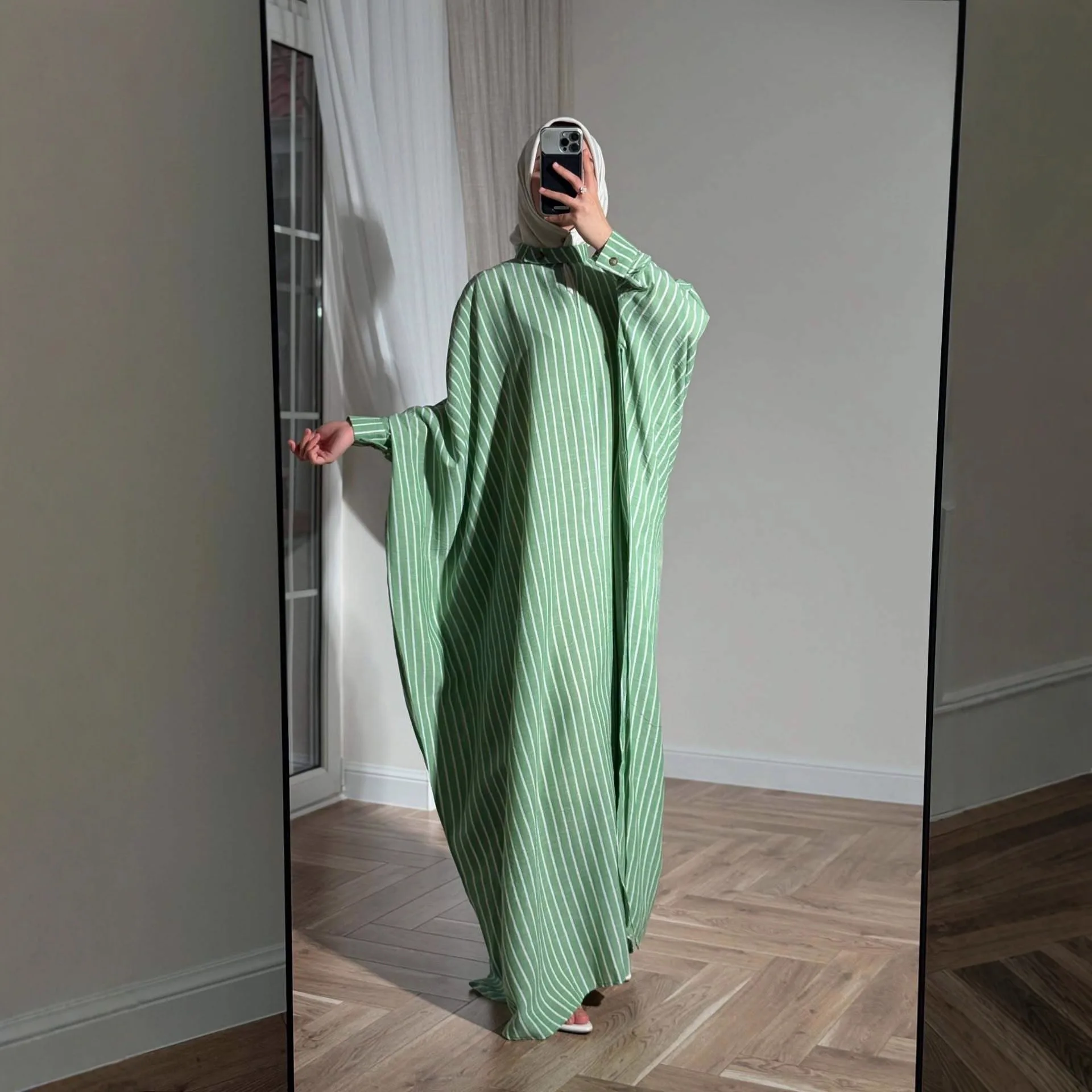 女性用イードドレス、アバヤ、ロングドレス、ストライプ柄、ローブ、ベスティドス、控えめなアバヤ、ドバイ、サウジアラビア、アラビア、カフタン、モロッコ、ジャラビーヤ、ラマダン