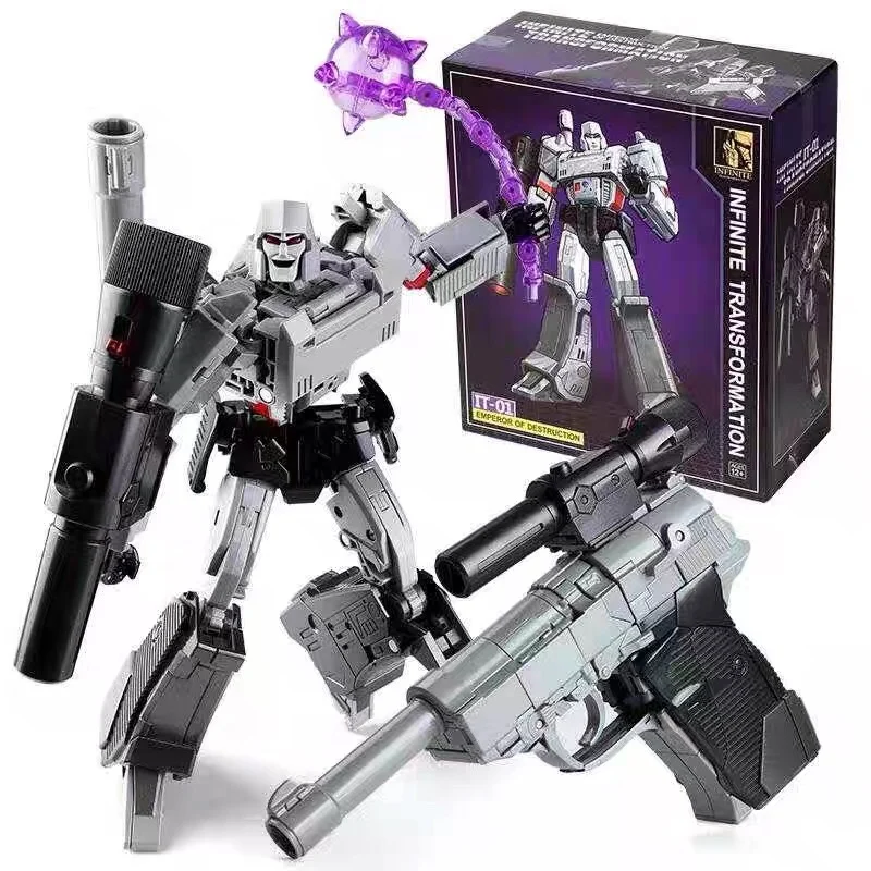 

BMB Transformation G1 Decepticons MGTron IT01 Emperor of Destruction Pistol KO MP36 Boy Collection Action Figure Toy