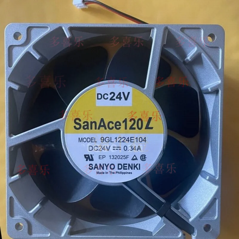 

ZMZM для SANYO 9GL1224E104 DC24V 0,34A 120*38 мм охлаждающий вентилятор с алюминиевой рамой