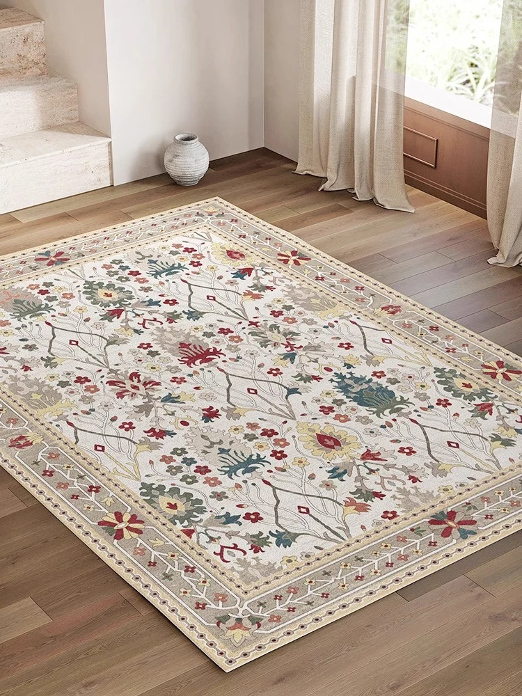 

Retro Living Room Large Area Carpets Ethnic Style Bedroom Decoration Carpet Soft Cloakroom Rug Non-slip Coffee Table Rugs Ковер