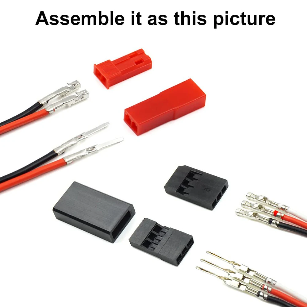 Business Industrial Connector Kit Cable Connectors Tweezers 40Sets Cable Kit Compatible Connector Female Crimp Pin
