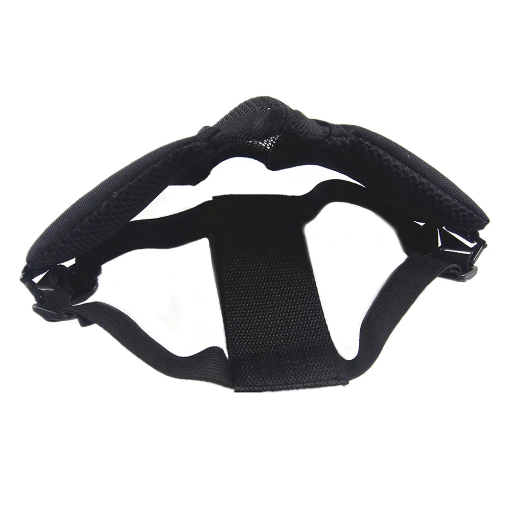 Mascarilla táctica media cara airsoft – Malla metálica plegable - imagen 4
