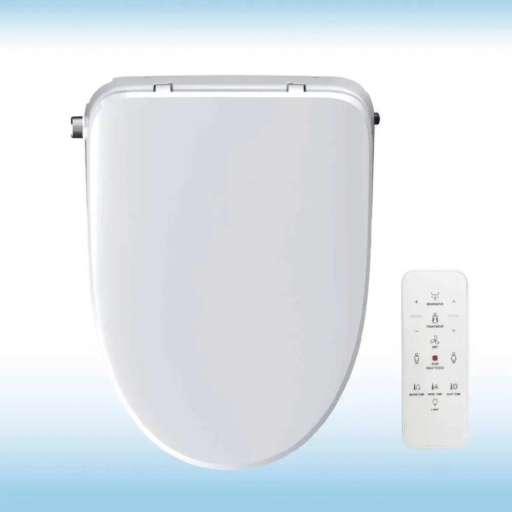 Smart Bidet Toilet Seat，Electronic Advanced Self Cleaning, SoftClose Lid，Automatic Deodorization，Toilet Seats