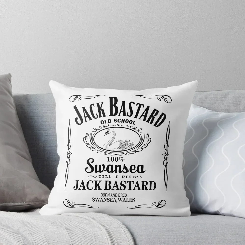 SWANSEA - JACK BASTARD B+W Throw Pillow Couch Cushions autumn pillowcase Christmas Pillowcase pillow