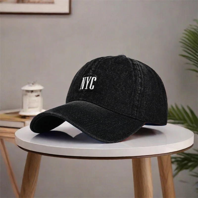 1 New Summer Letter Cowboy Baseball Cap | Men'S Outdoor Sports, Truck Driver Hat, Casual Style with Flat Embroidery, Lightweight