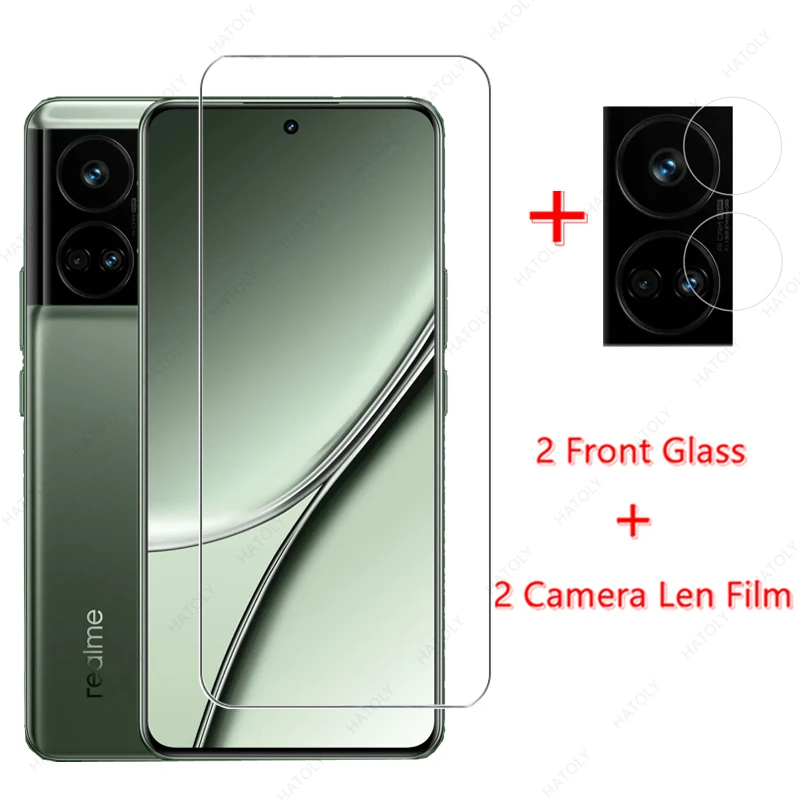 For Realme GT5 Glass Film Transparent Screen Protector for Realme GT5 Camera Len Film Front Glass for Realme GT5 240W 5G