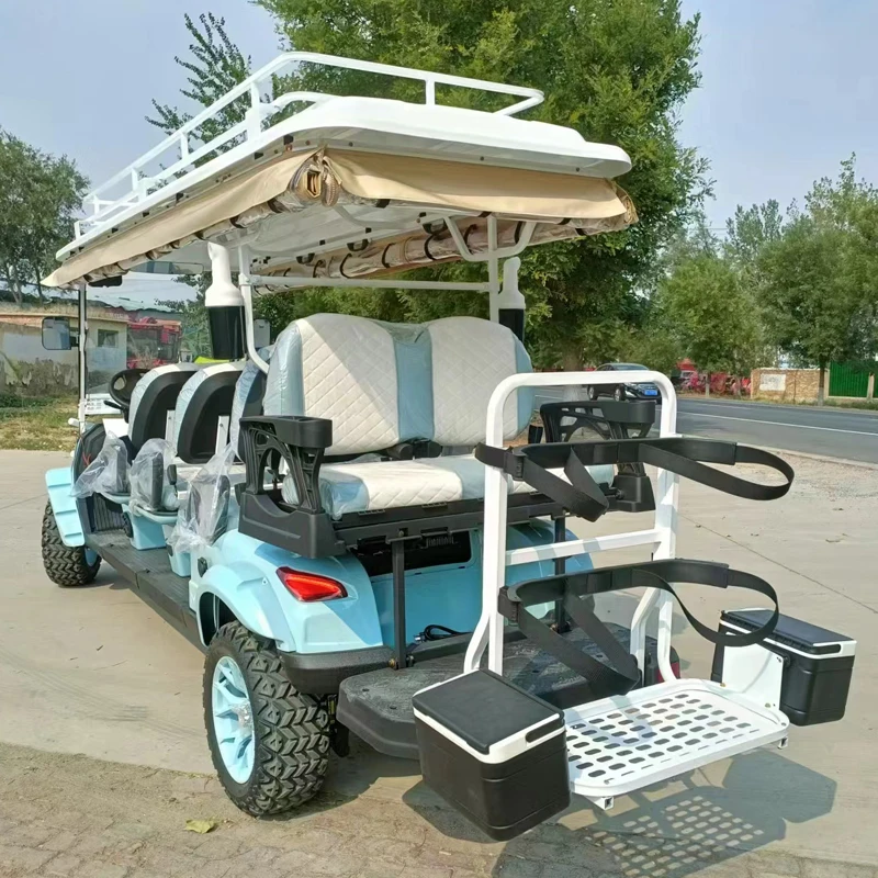 CE Approved 2 4 6 Seater Luxury Electric Utility Vehicle Golf Carts Buggy Car Lithium Battery Chinese Club Four Wheel Golf Cart