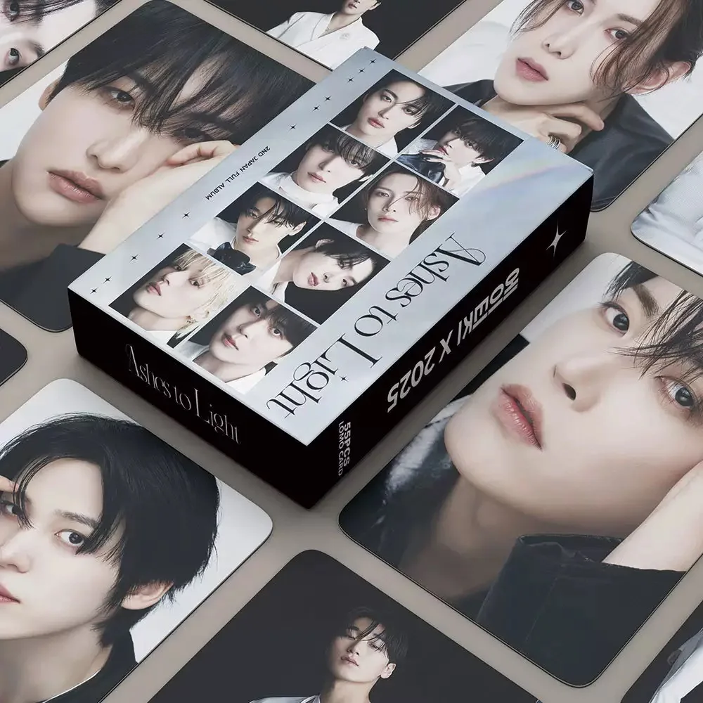 

55pcs Kpop Hot Boys Group ATEEZ High Quality Lomo Cards Hongjoong Seonghwa Yunho Yeosang Wooyoung San Mingi Jongho Photocards