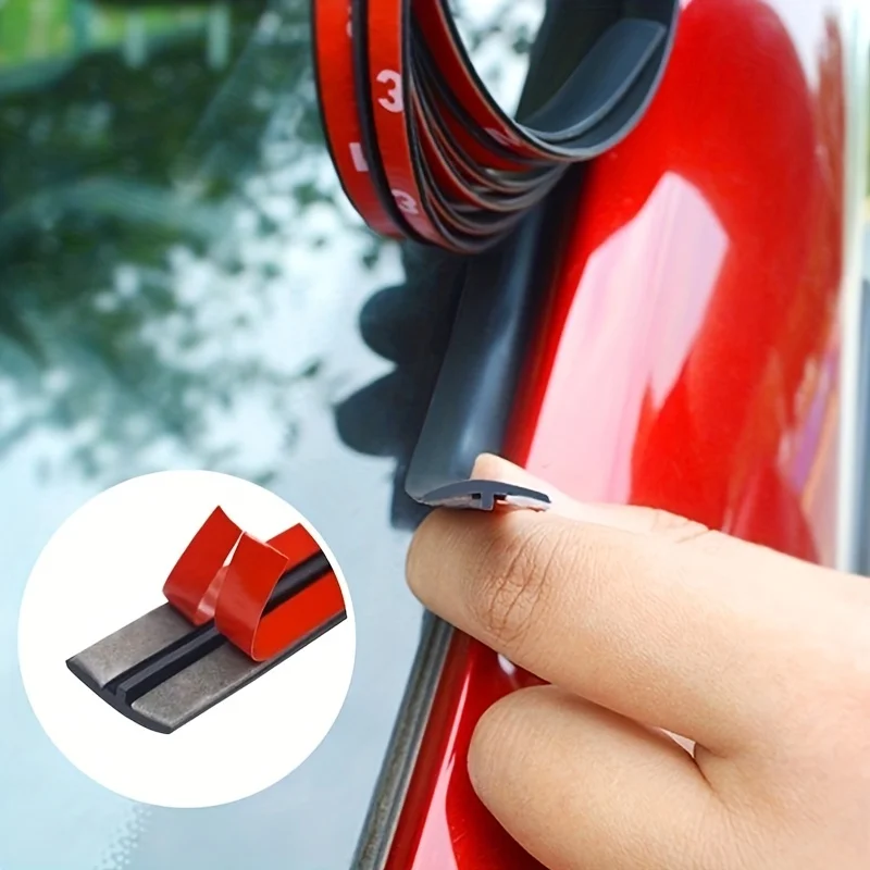 Car Rubber Seal Strips Auto Seal Protector Sticker Window Edge Windshield Roof Rubber Sealing Strip Noise Insulation image 2