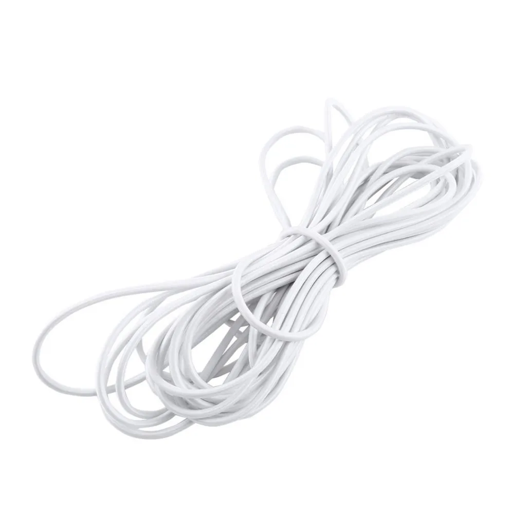Strong Elastic Shock Cord 5mm Diameter 10M Length Elastic Cord Polypropylene Fiber Black/ White Stretch Cord Jewelry Making