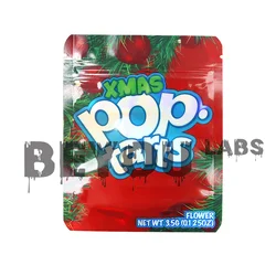 3.5G Empty Opp Pouches Laser Stands Up Storage Plastic Storage Reusable Packaging Smellproof Pop Mylar Bags Customize