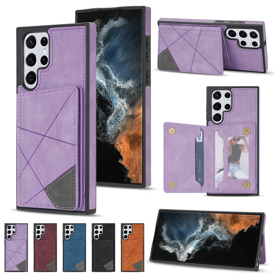 

Wallet Side Card Flip Leather Case For Samsung Galaxy S22 Ultra S21 FE S21 Ultra S20 FE 2022 A12 A51 A52 A53 Note 20 Ultra