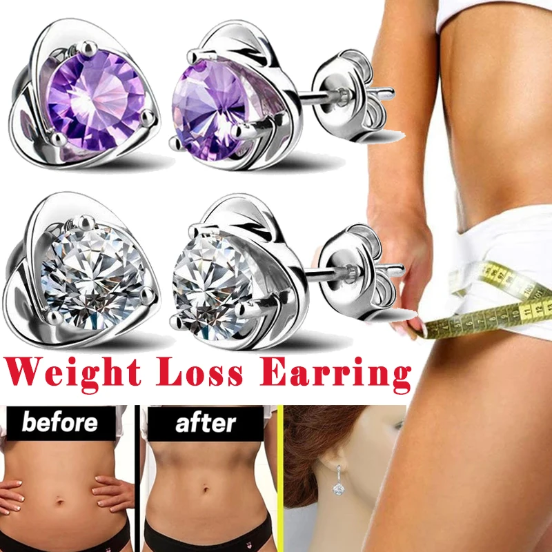 Therapy Weight Loss Earrings Energy Slimming Stud Earrings for Women Arthritis Pain Relieving Fat Burning Slimming Product