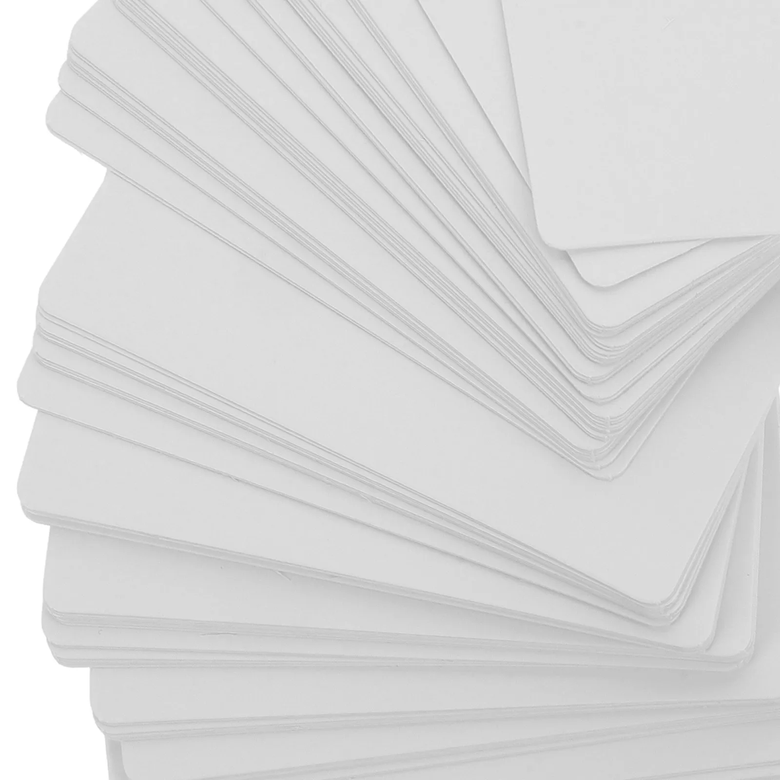 100Pcs Unlined Kraft Paper Message Cards Double Sided Blank for DIY Wedding Favour Tags Party Gift Labels Baking Notes Memo Pads