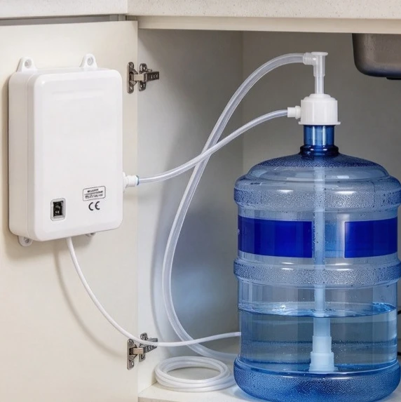 110V Plastic Self-Priming Bucket Water Pump, Water Supply Pump, 1 Gallon Ice Maker Pump