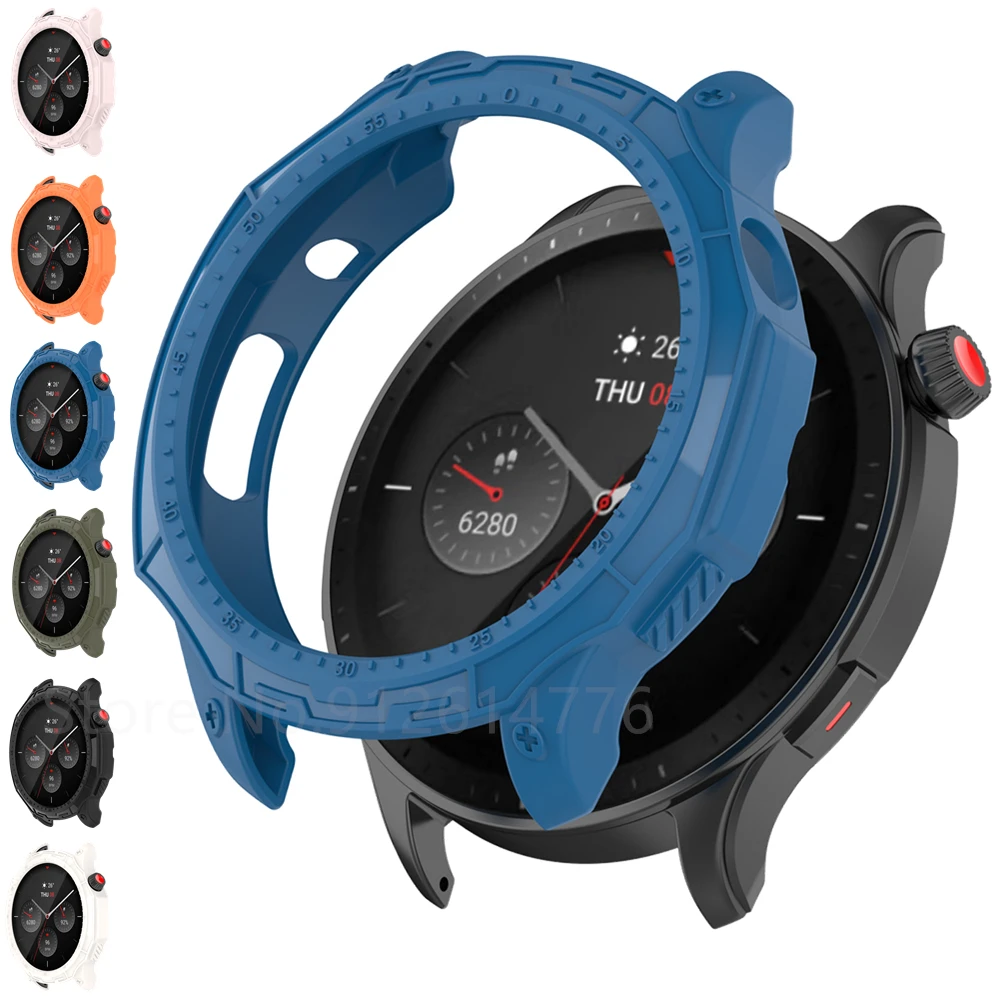 

Защитный чехол для часов Xiaomi Huami Amazfit GTR 4, защитный чехол для Amazfit GTR 4 GTR4, мягкий бампер из ТПУ, аксессуары