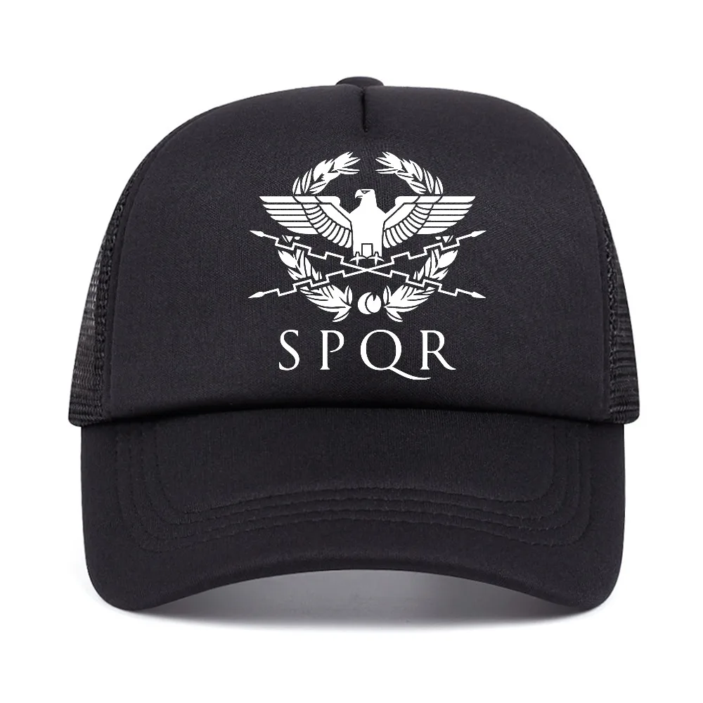 SPQR Roman Gladiator Imperial Golden Eagle baseball cap summer adjustable mesh trucker hat fashion Breathable Snapback Hats
