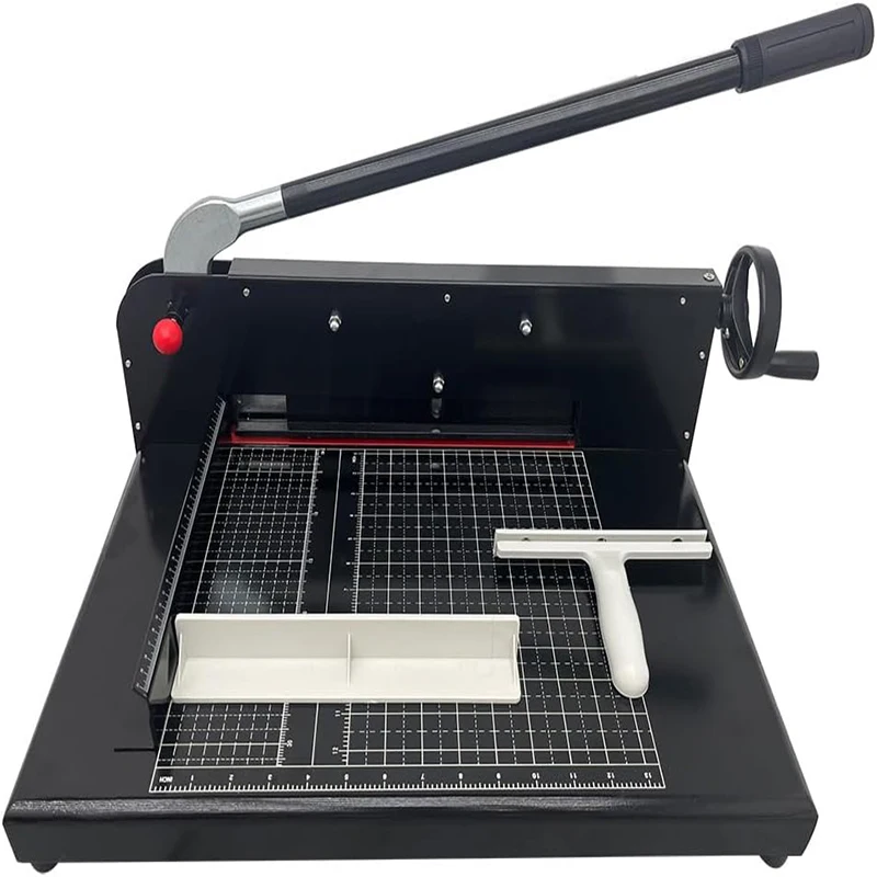 

12.2" Manual A4 Paper Cutter Heavy Duty Guillotine Paper Trimmer Cutting 500 Sheet Capacity Metal Home Office Black