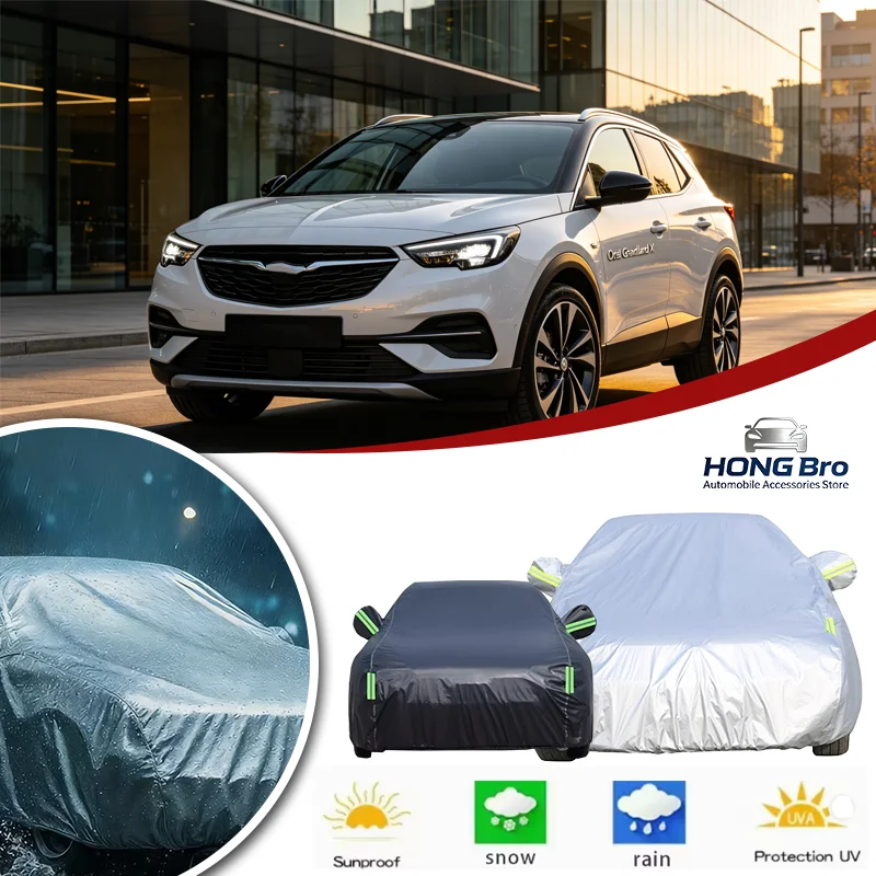 

For Opel Grandland X 2017-2023 Full Car Cover Oxford Cloth, Outdoor Sun & UV Protection, Rain/Snow/Dust, Fit 2021-2022