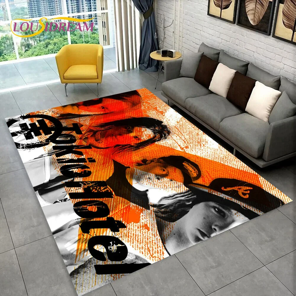 

Ковер Tokio Hotel Rock Band Bill Kaulitz для дома, гостиной, спальни, дивана, коврика, декор, детский коврик, нескользящий напольный коврик