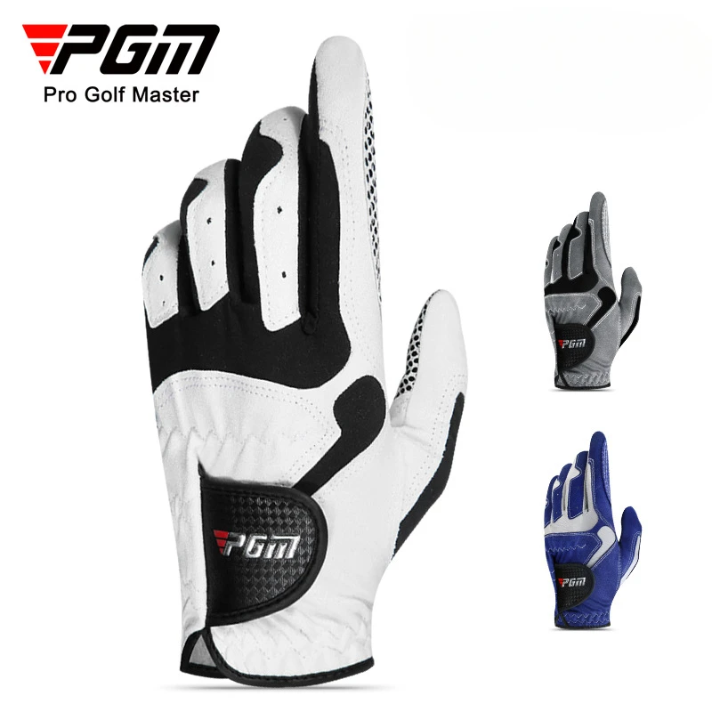 PGM Men Golf Gloves Left Hand New Particles Breathable Sports Grip Anti-skidding Mittens Golf supplies Glove Gift ST017