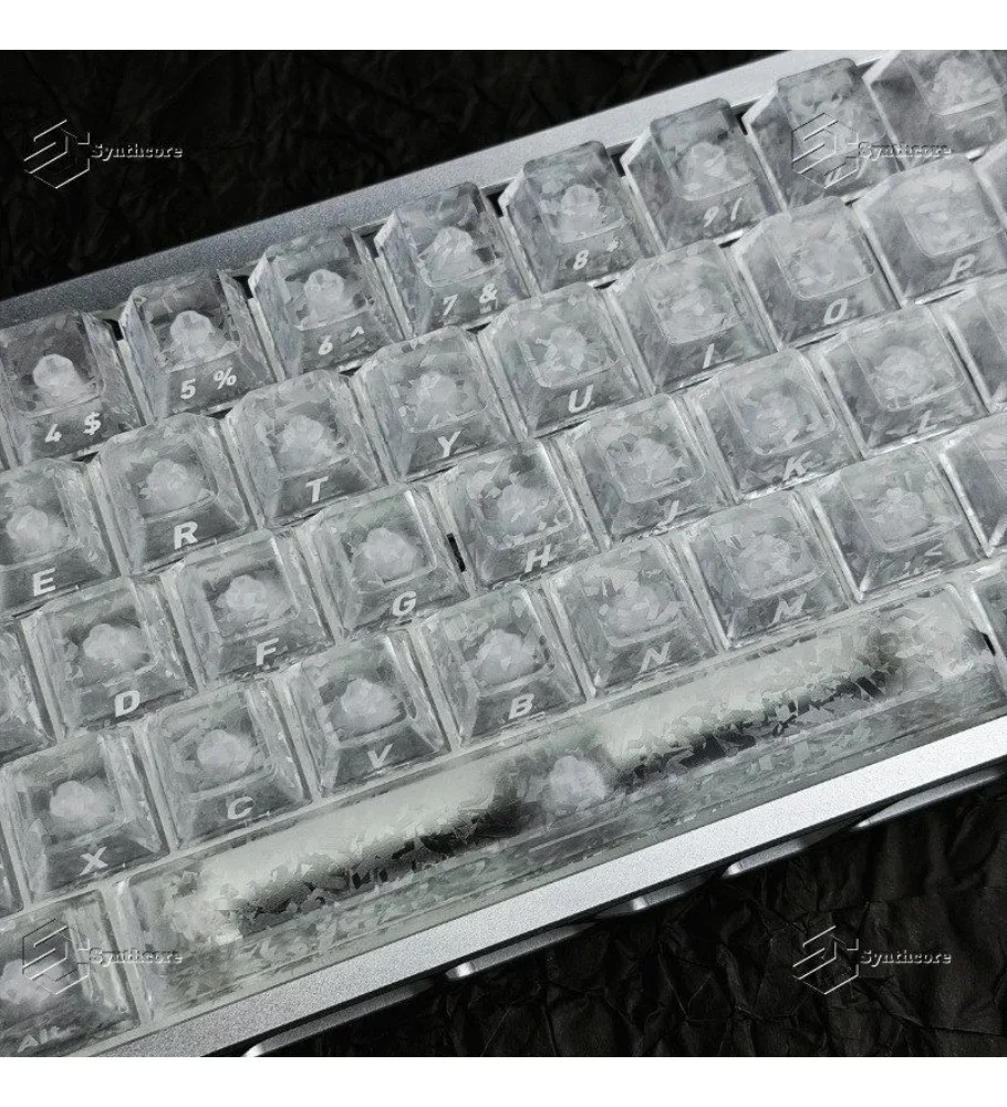 Original height 110 keys high value rog night devil wootingv2 carbon fiber light transmission glacier feeling
