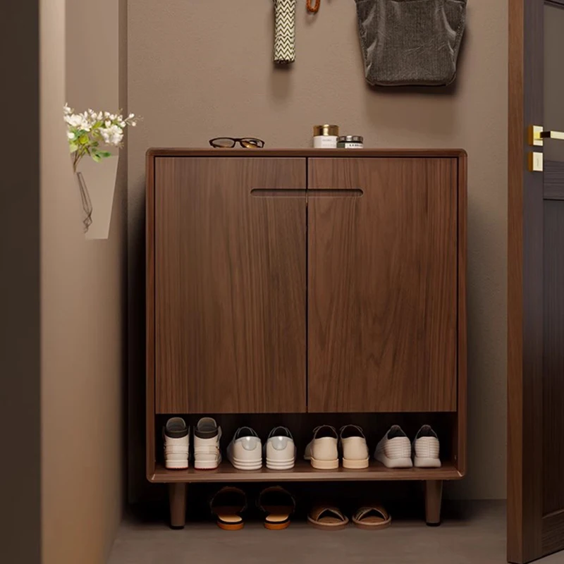 

Wooden Organizer Shoe Cabinet Storage Mobile Display Living Room Designer Shoe Shelf Slippers Zapatero Shoemakers Furniture
