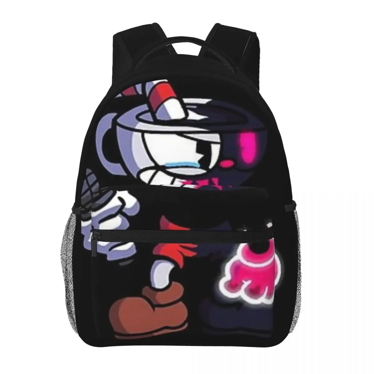 Sac à dos d'école Neon Cuphead pour adolescents, sac à dos étanche pour hommes et femmes, cartable pour enfants, 16 po