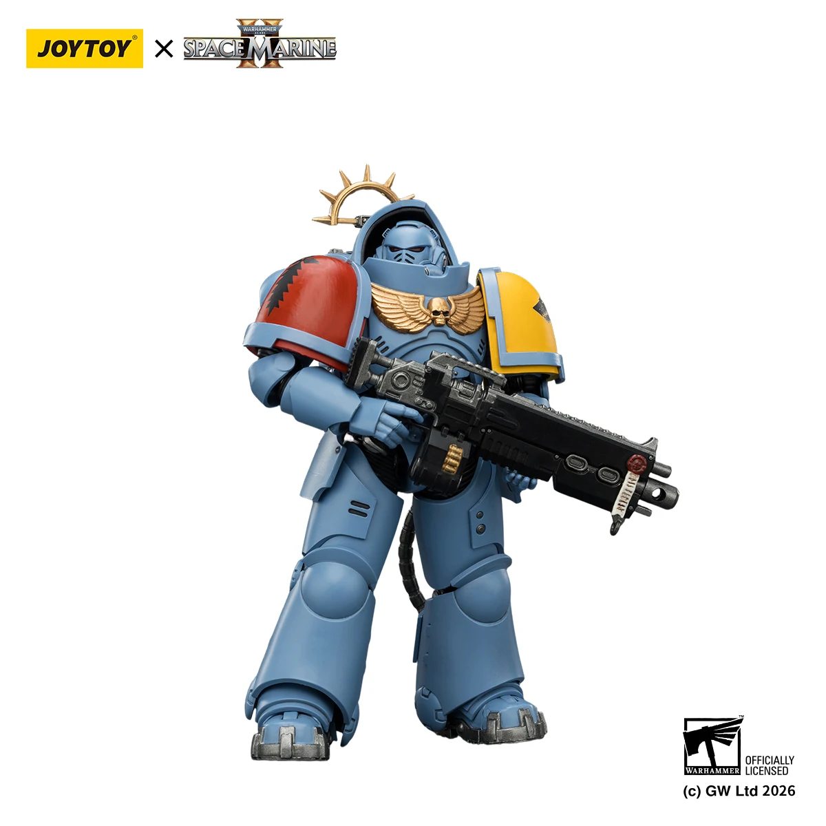 JOYTOY 1/18 Action Figure Space Marines 2 Warhammer 40K Heavy Intercessor met Heavy Bolt Rifle en Bolt Pistol Game Edition