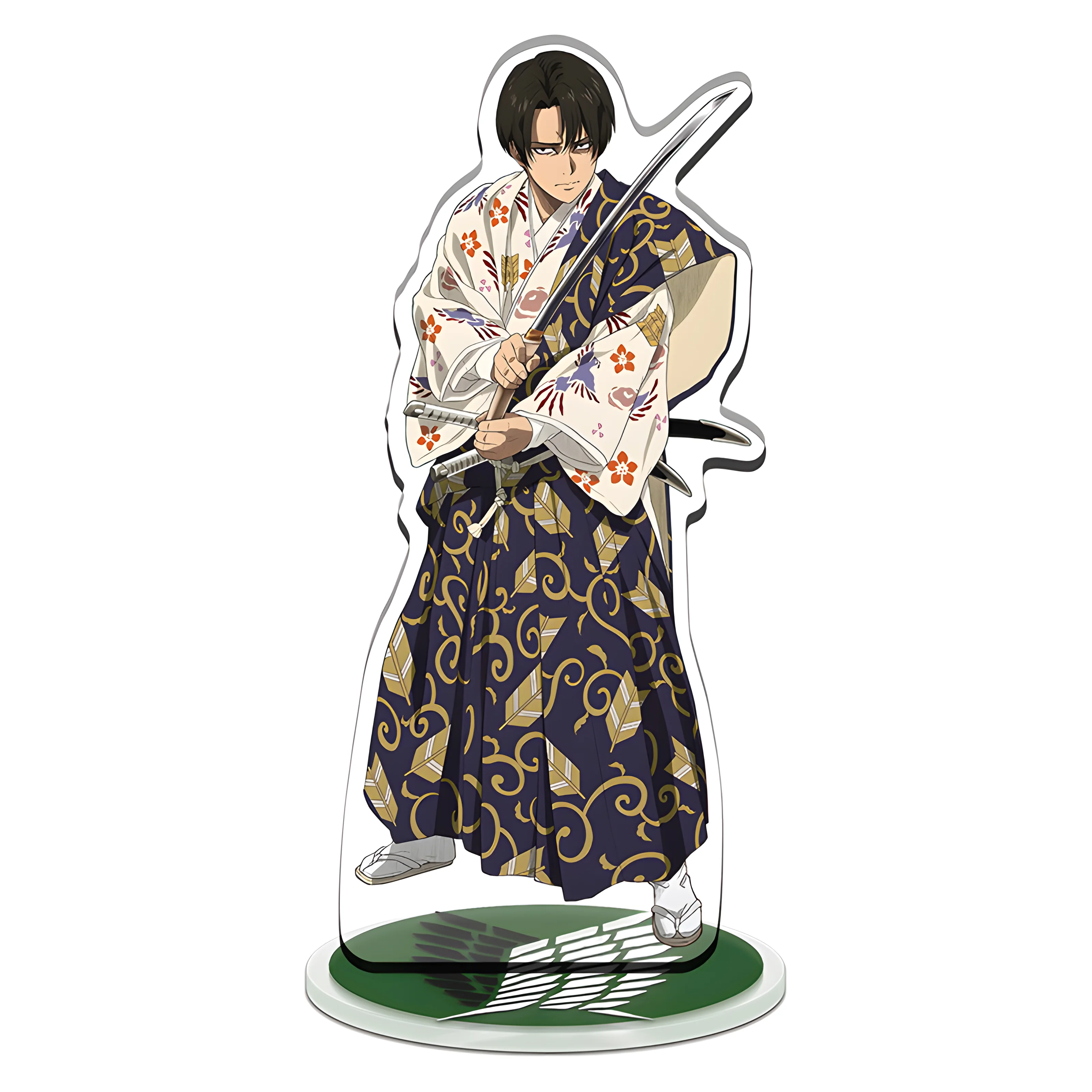Hot Anime Attack on Titan 15cm Acrylic Standing Eren Mikasa Levi Erwin Armin Action Figures Model Desktop decoration stand gift