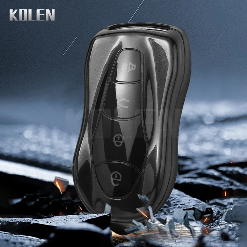 TPU Car Key Remote Case Cover Shell Fob For Geely Tugella 2020 Boyue Atlas Pro Gili Tugella Key Protector Keychain Accessories