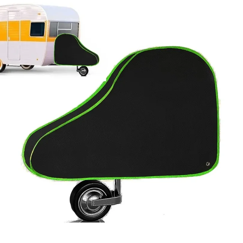 50JA Universal Caravans Trailer Towing Hitch Cover Waterproof Dustproof Camper Coupling Lock Tongue Cover Breathable Protector
