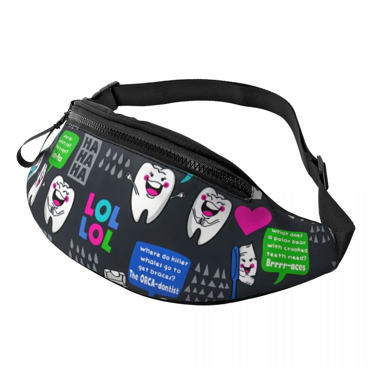 

Повседневная поясная сумка для зубов, стоматолога, поясная сумка для езды на велосипеде, кемпинга, мужчин и женщин, поясная сумка через плечо, сумка для денег для телефона