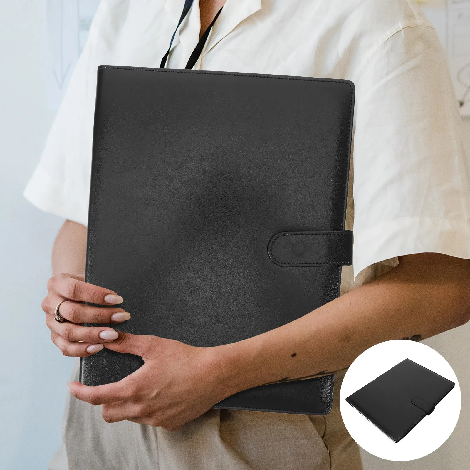 

Foldable File Organizer with Reinforced Edges Water Resistant Material for Daily Office School Work Projects Management